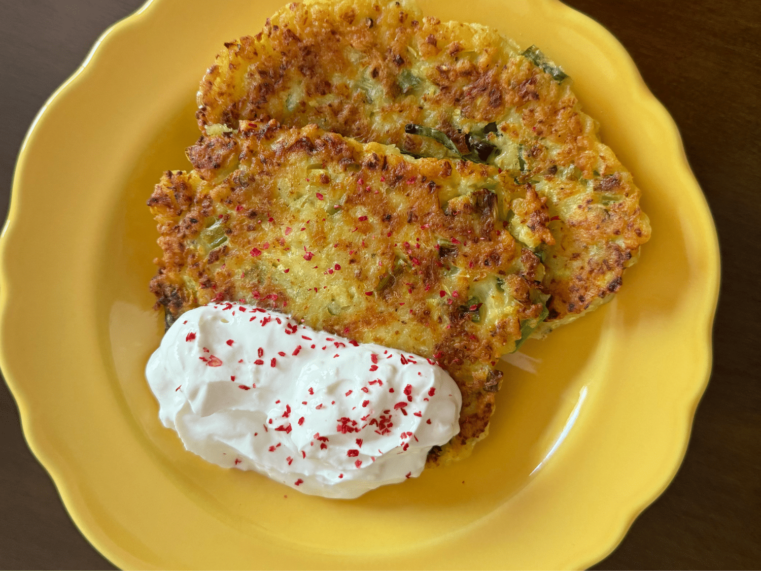 and zucchini pancake