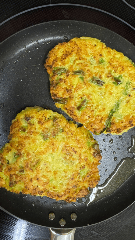 potatoes and zucchini pancake